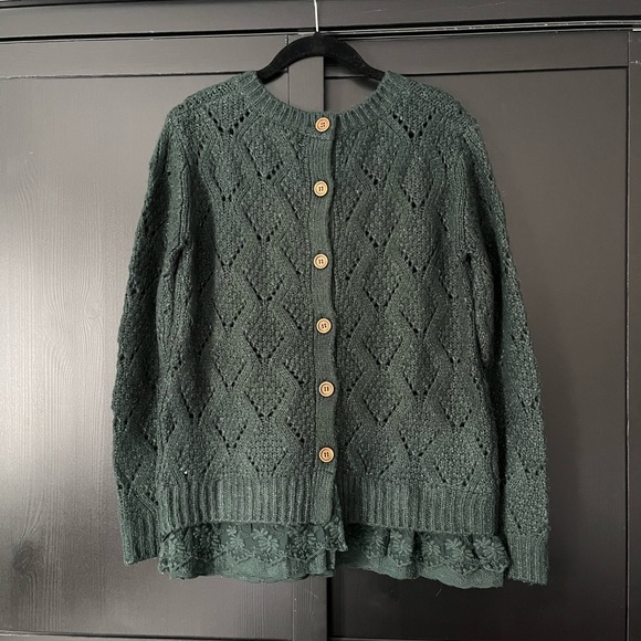 Anthropologie green sweater - Picture 3 of 5
